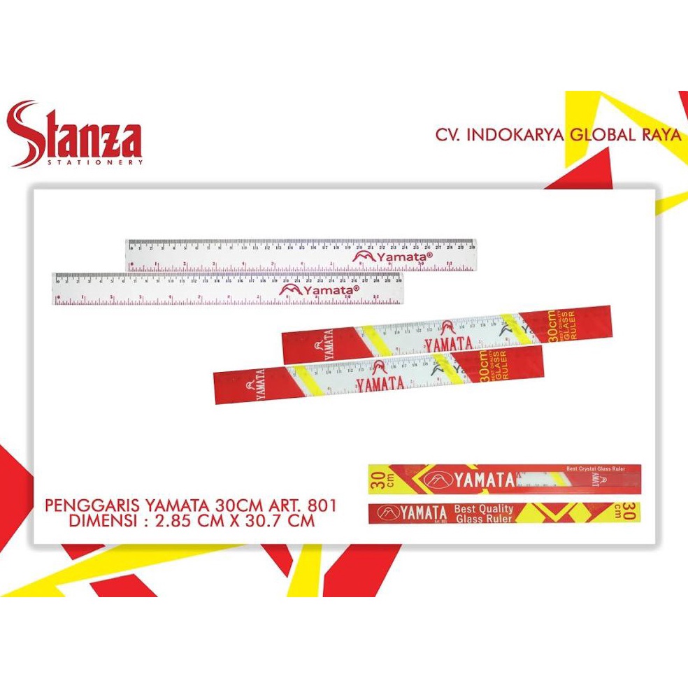 

[♧J27/] 12 psc penggaris plastik 30 cm yamata 801 Big Promo