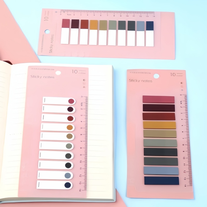 

Morandi 200 Lembar Sticky Note inner index Warna Neon Untuk Pembatas Buku-YuanYuanMall
