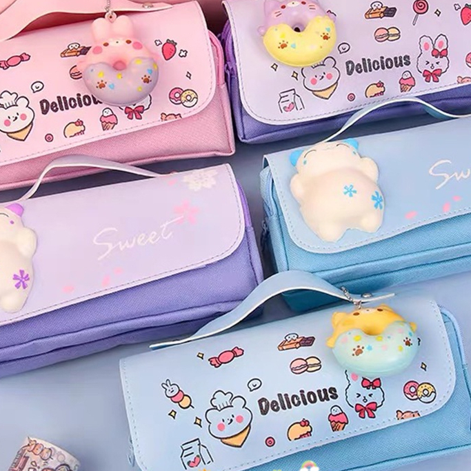 

Kotak Pensil Squishy/Kotak Pensil Anak/Pensil Case Kartun Lucu Stationery Plastik