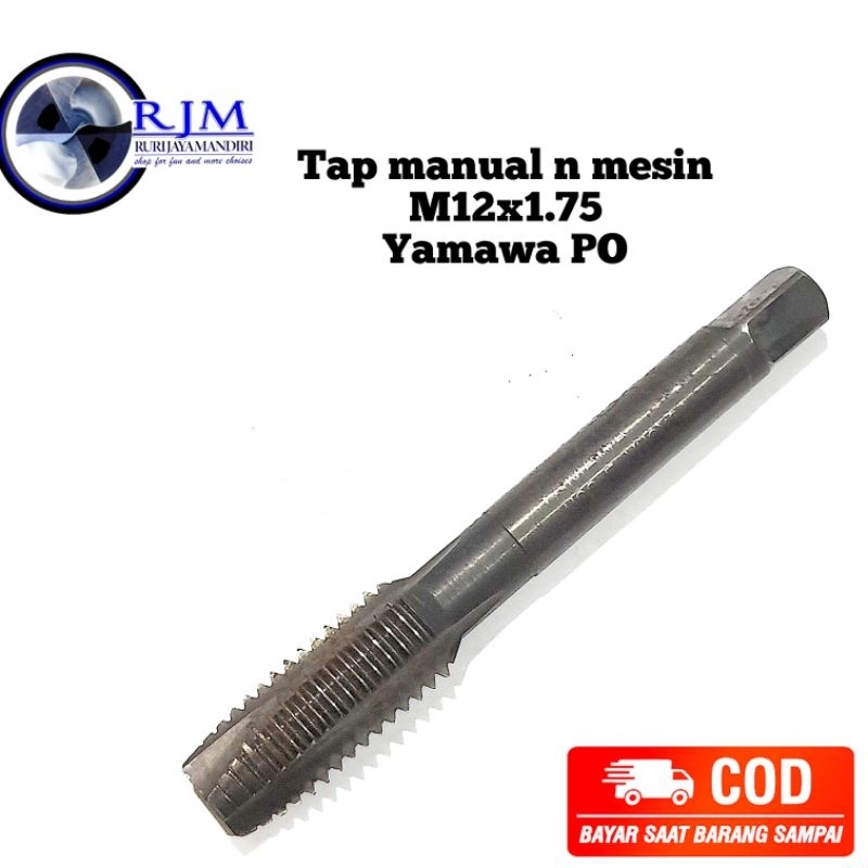 tap manual tap mesin m12x1.75 yamawa PO bukan bor nachi bukan m6x1.0