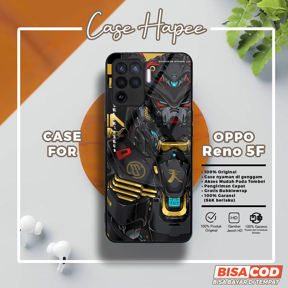 Case Oppo Reno 5F Casing Oppo Reno 5F [GNDM] Casehapee Case Glossy Case Aesthetic Custom Case Premiu
