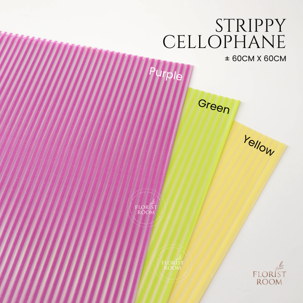 

Strippy Cellophane - Wrapping - Kertas Bunga - florist