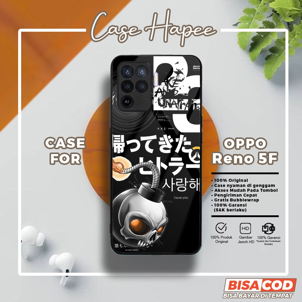 Case Oppo Reno 5F Casing Oppo Reno 5F [JPNR] Casehapee Case Glossy Case Aesthetic Custom Case Premiu