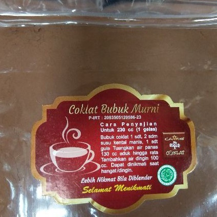 

PI34 COKLAT BUBUK MURNI 500 GRAM Big Sale ～