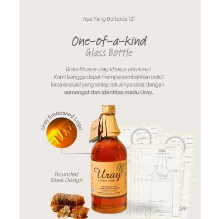 

[✩X88\] Madu Uray Raw Honey 875 gr (875 ml) Madu Murni Sehat Madu Hutan Madu Asli Madu Uray (Raw Honey) [160]
