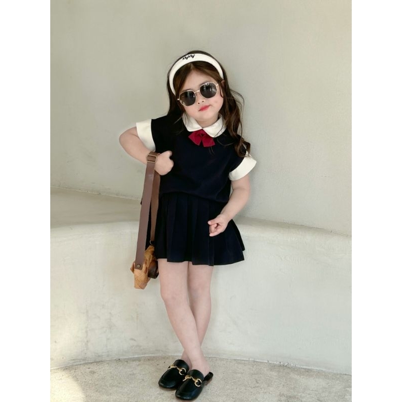 setelan anak school uniform costume korean size 1-8thn