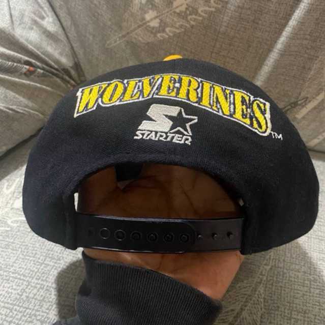 topi mlb michigan wolverines topi starter caps