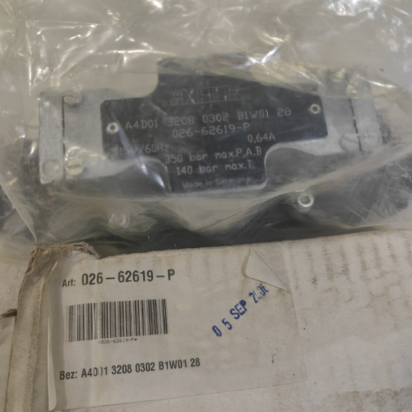 

Dijual Solenoid DENISON A4D01 3208 0302 B1W01 28 026-62619-P 350BAR Limited
