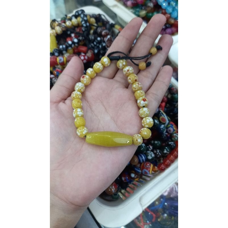 gelang corak etnik dayak plat lamiang