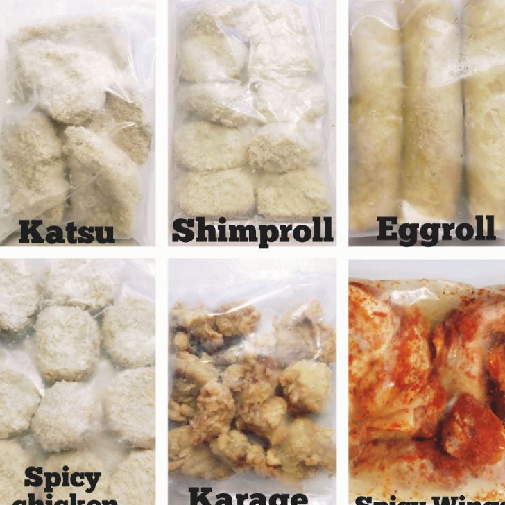 

MTSM4356 (V44859) Bento Frozen Food/Egg Roll/Shrimp Roll/Spicy/spicy wings
