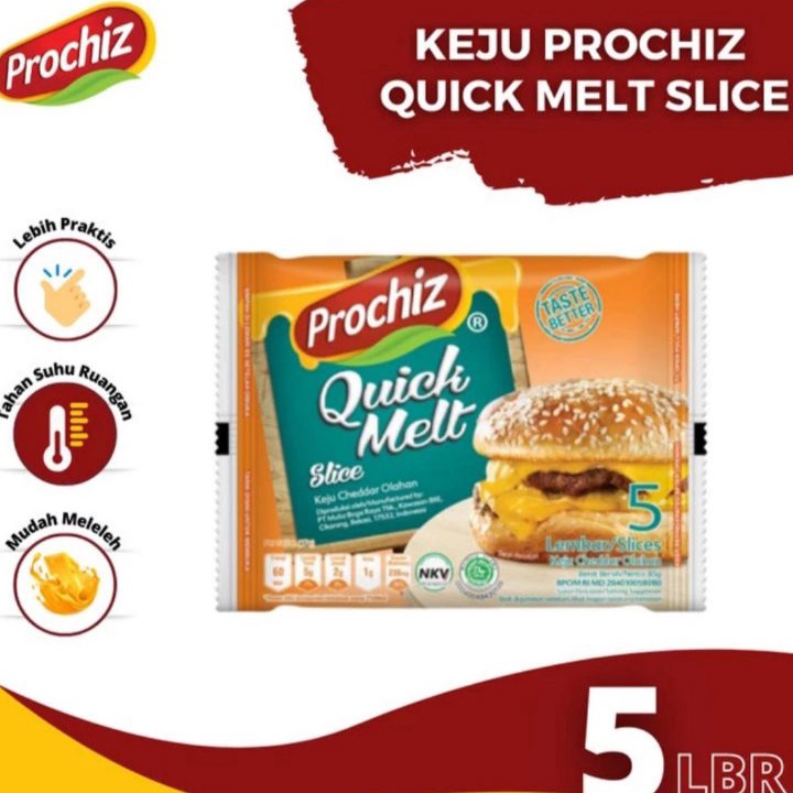 

ZQSN4369 5.5 COD Keju Prochiz Quick Melt Slice's 5 Single