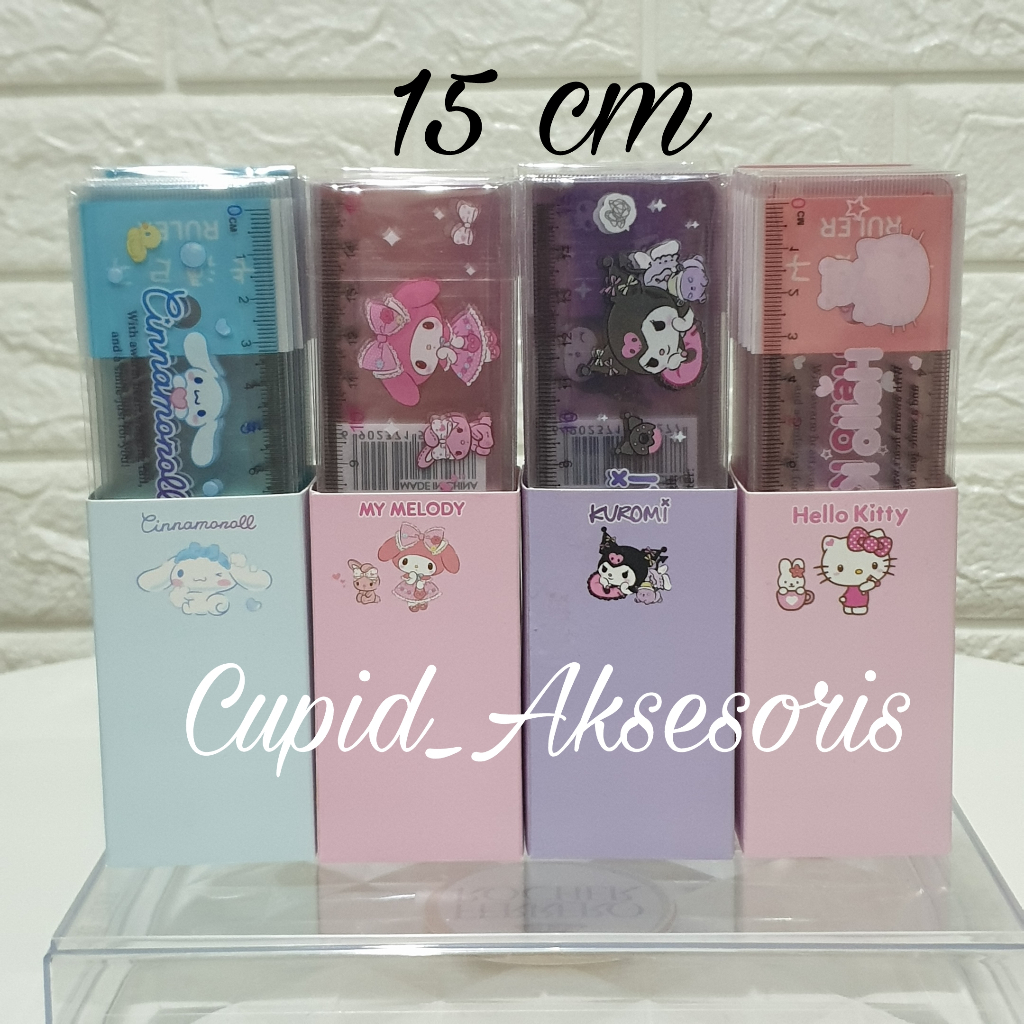 

PENGGARIS / GARISAN / RULER PLASTIK MIKA 15CM KUROMI MELODY