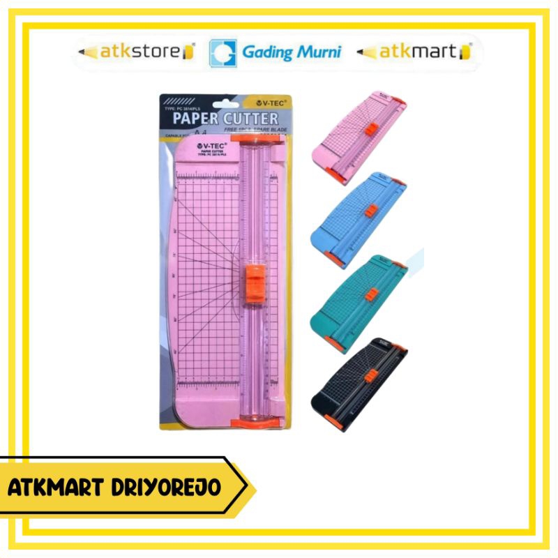 

PEMOTONG KERTAS F4 A4 B4 B5 V-TEC PAPER CUTTER PC-3814/PLS A4 ALAT POTONG MINI RULER