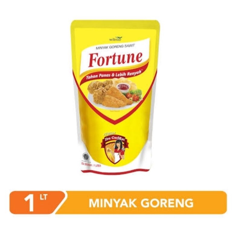 

[❁E68$] Minyak Goreng Fortune Refill 1 L Kemasan Pouch Stock Terupdate