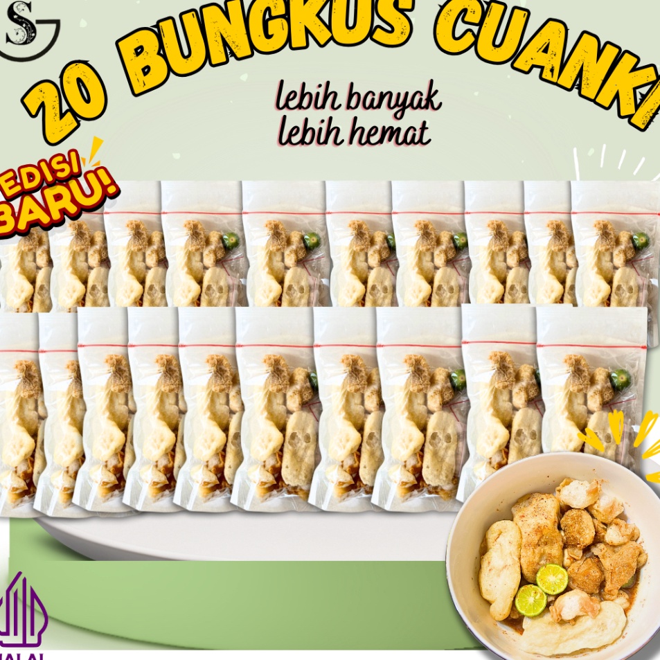 

KLBW0870 (V44859) 20 BUNGKUS CUANKI INSTAN PEDAS KALDU MAKANAN INSTAN