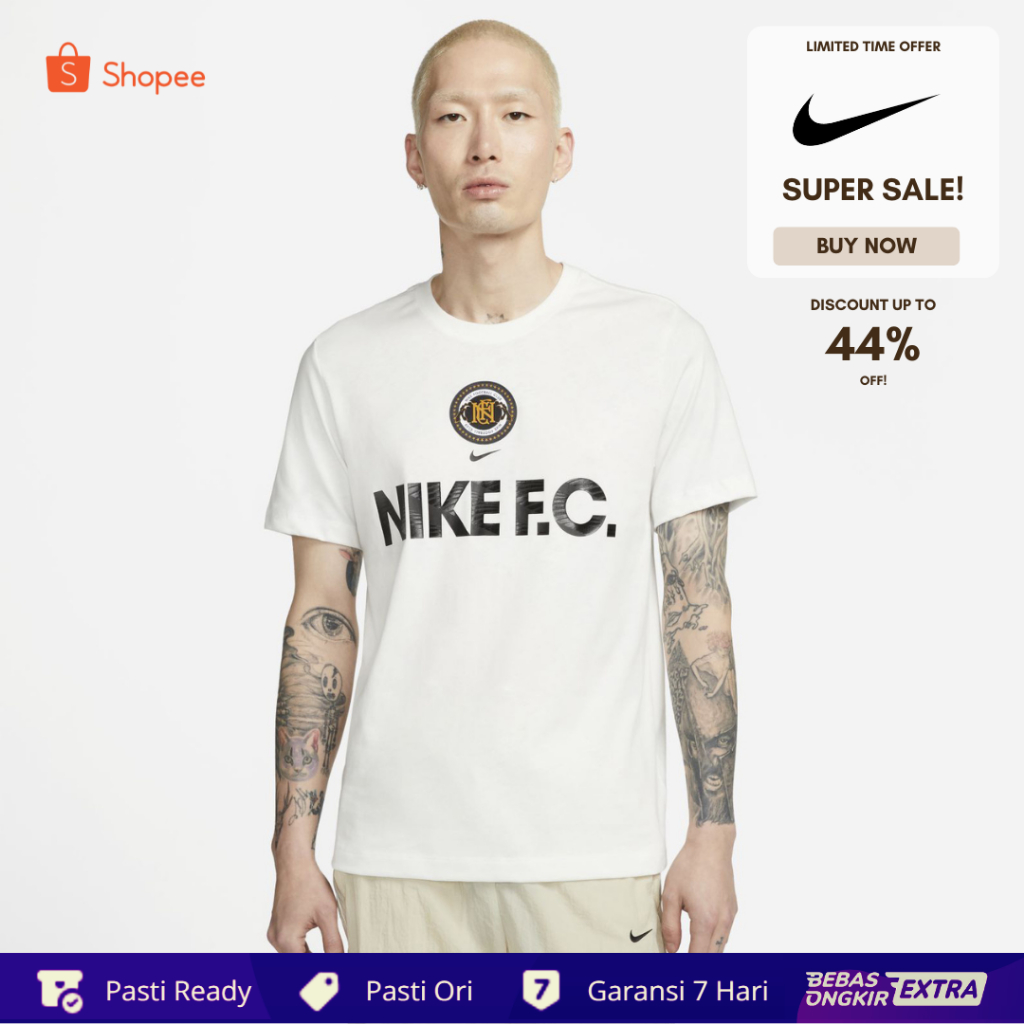 Kaos Nike Original Pria WC Capsule Men's Football Shirt - White