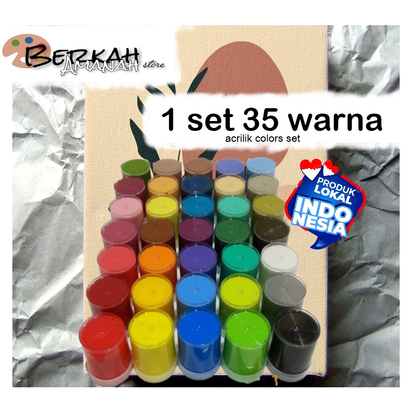 

[6DJ] 1set 35 warna/cat acrilik set ptqik