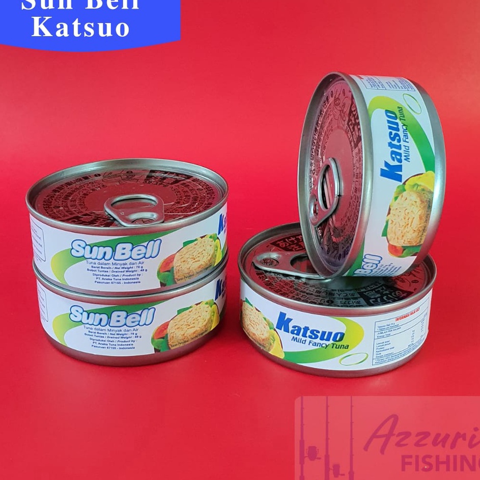 SUNBELL KATSUO/SANBEL UMPAN MANCING - UMPAN PANCING TUNA KALENG KECIL 70gram