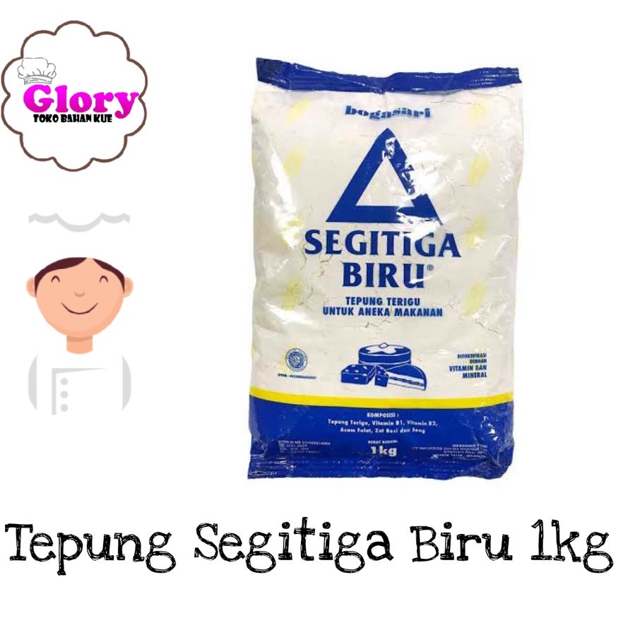 

[6QW] tepung terigu segitiga biru 1 kg 71