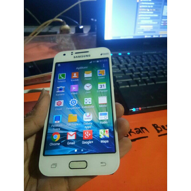lcd+frame samsung j100 bekas mulus