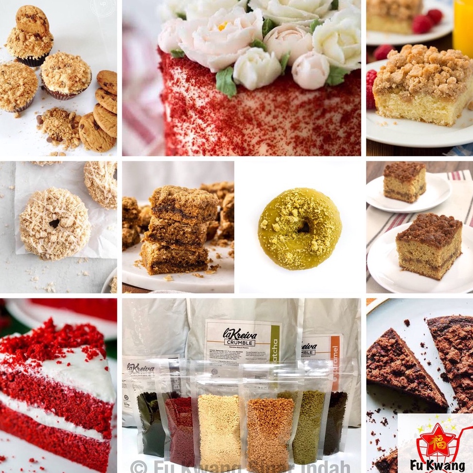 

[✧K47>] La Kreiva Cookie Crumble Crumb Topping 500 gram Always