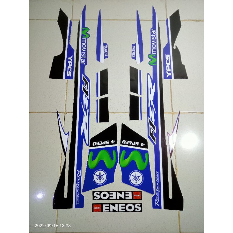 STRIPING FIZ R VARIASI RACING MOVISTAR BIRU TERBAIK