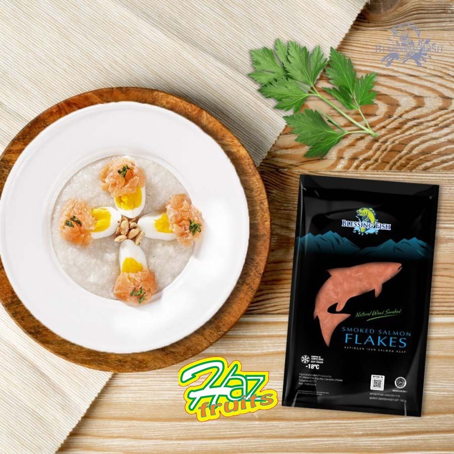 

Smoked Salmon Flakes Blessing Fish|Kepingan Salmon Asap 100gr