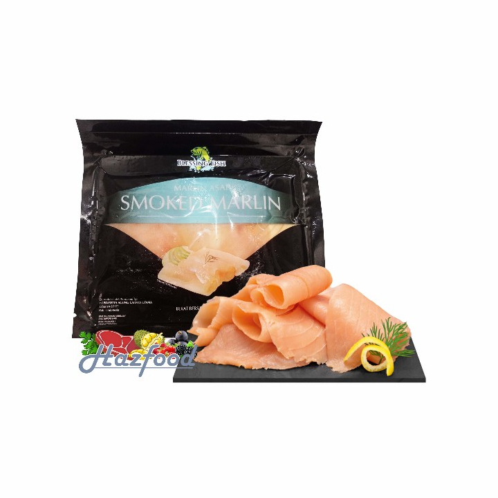 

Smoked Marlin Sliced Blessing Fish|Marlin Asap Slice 100gr