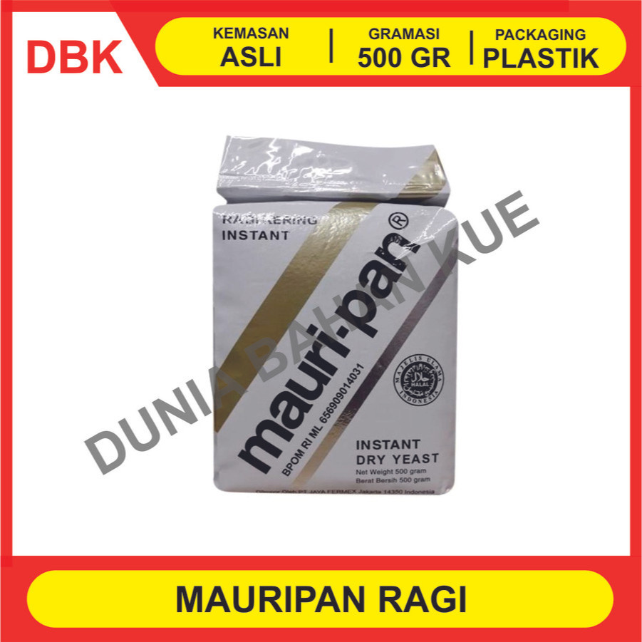 

MAURIPANRAGI 500 GR - 1 DUS 20 PCS / MAURIPAN GOLD INSTANT DRY YEAST