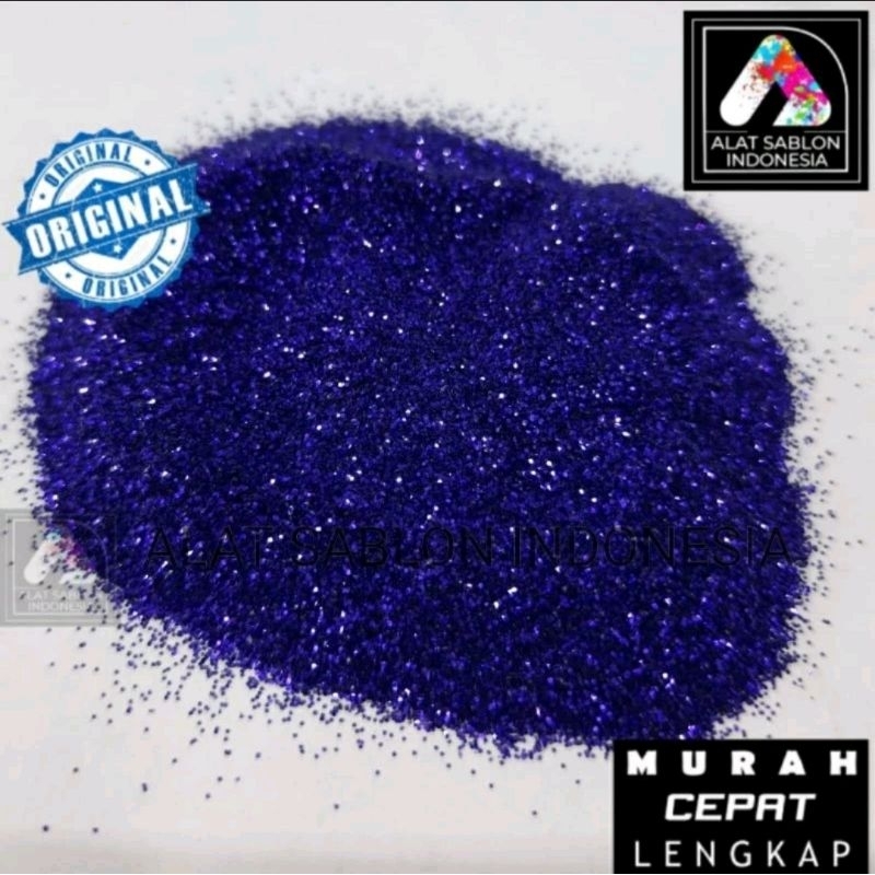 

ROYAL BLUE GLITTER BUBUK GLITER POWDER 1KG ALAT SABLON