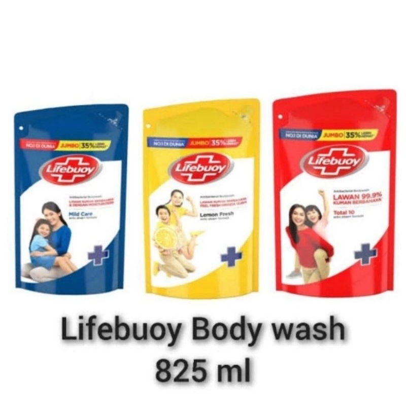 Lifebouy REFFIL 825ml || SABUN CAIR & HANDWASH lifebuoy 180ml