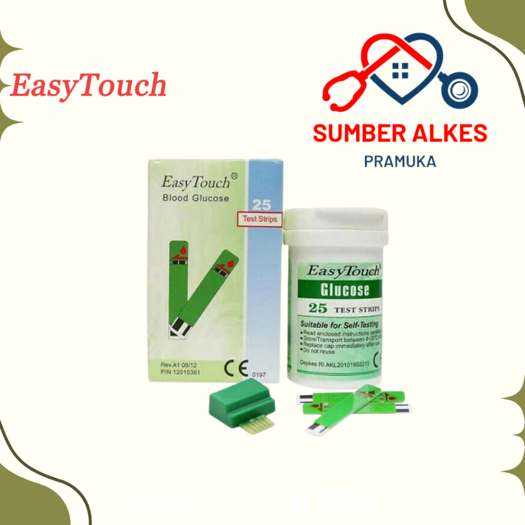 Strip Easy Touch Glucose / Jual strip Refill Easy Touch Gula