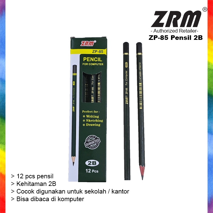 

Pensil Kayu 2B 12pcs ZRM ZP-85