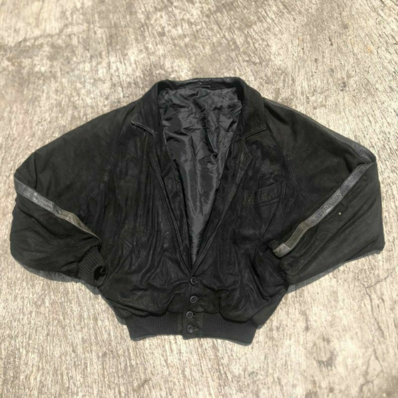 Jaket kulit vintage TAKE 6 MADE IN ENGLAND