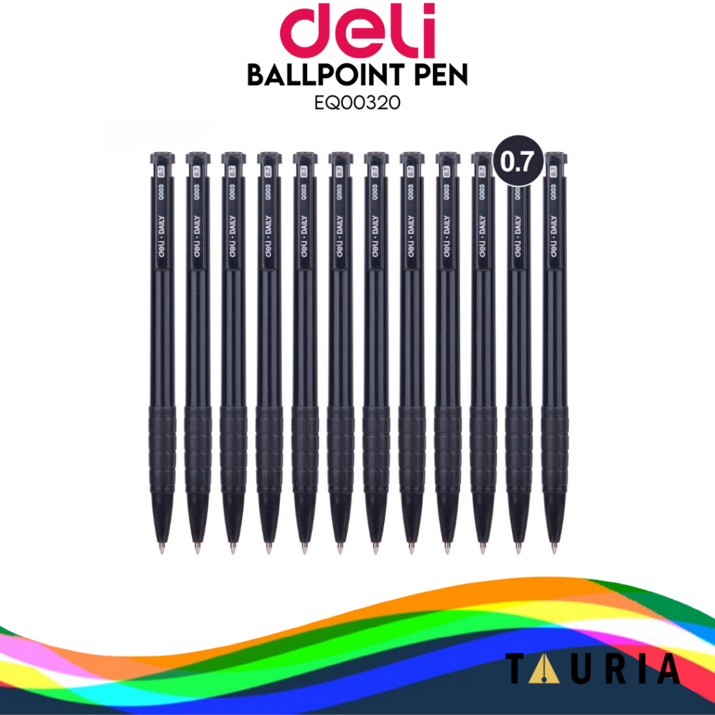 

Deli Ball Pen 0.7mm Warna Hitam Lancar dalam Menulis EQ00320