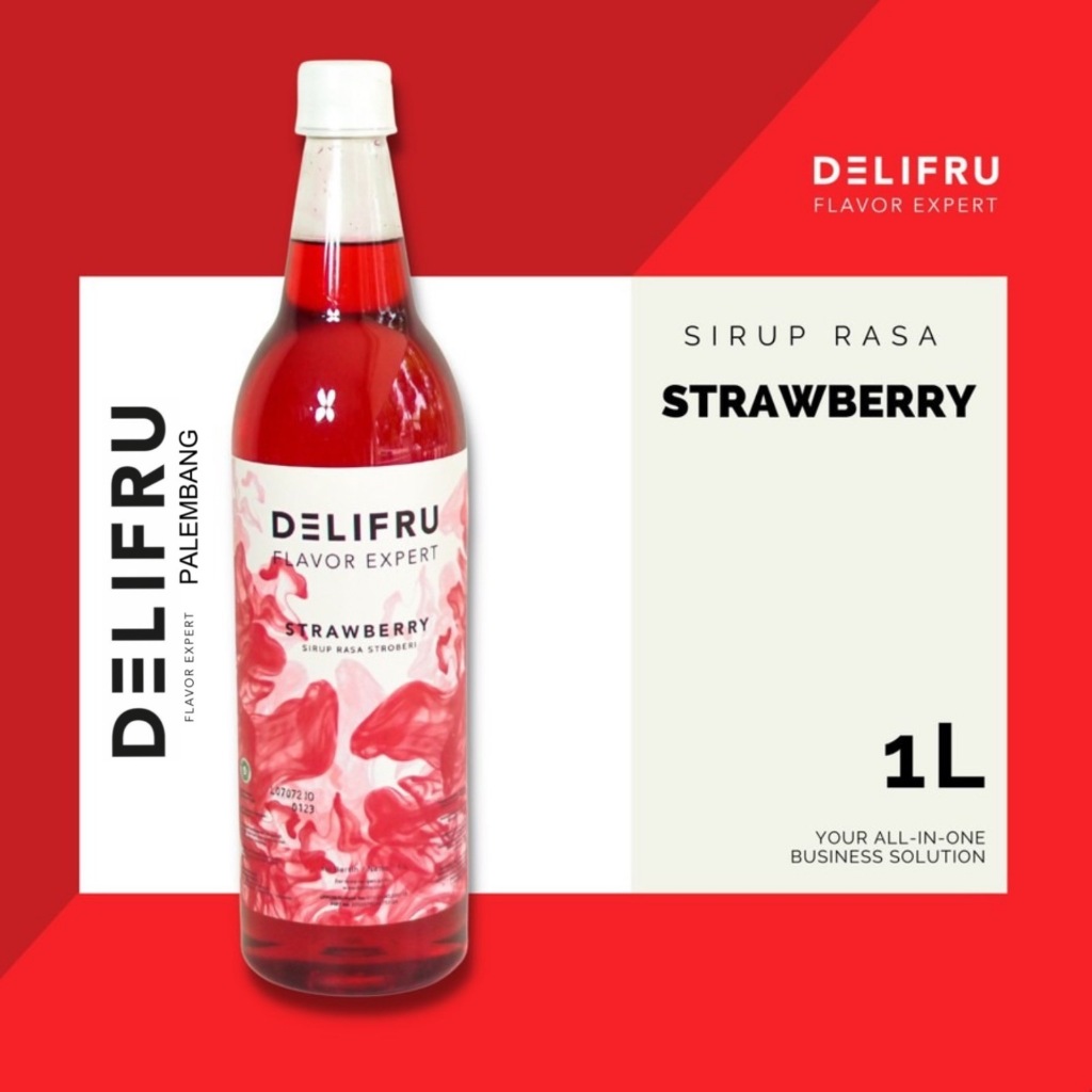 

Delifru Syrup Strawberry - Sirup Strawberry 1 Liter