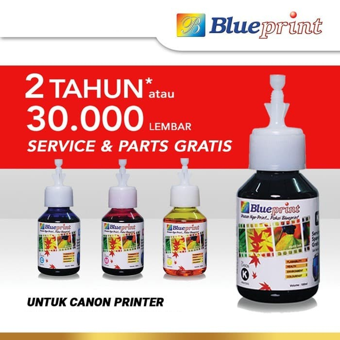 Trend - Tinta Refill Canon 100ml Blueprint Printer Canon IP 2770 MP 287 G1000 dll Blue Print