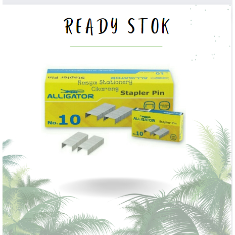

STAPLER PIN / ISI STAPLES 10 MINI ALIGATOR ( DUS KECIL )