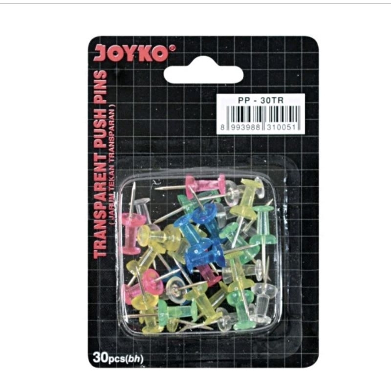 

(BISA COD) Push Pin JOYKO Transparan PP-30TR