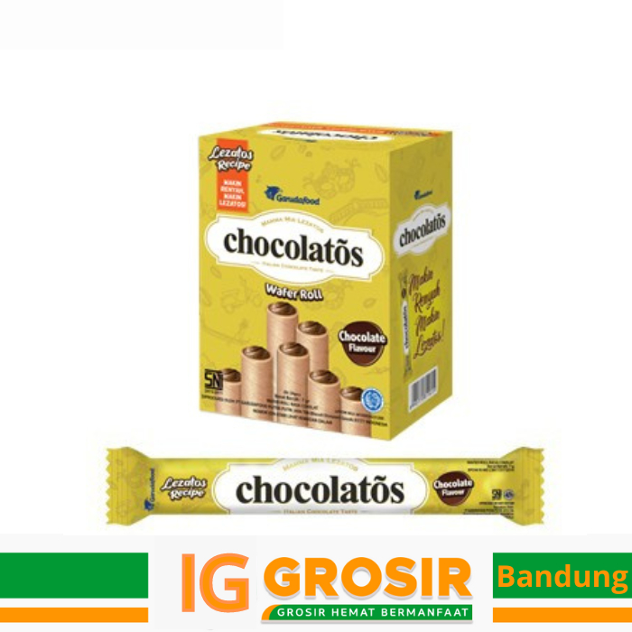 

Gery Chocolatos Stik Coklat 1 Pak isi 24 pcs Produk Terenak dan Terlaris dari Garuda Food Promo Murah Ready Stok