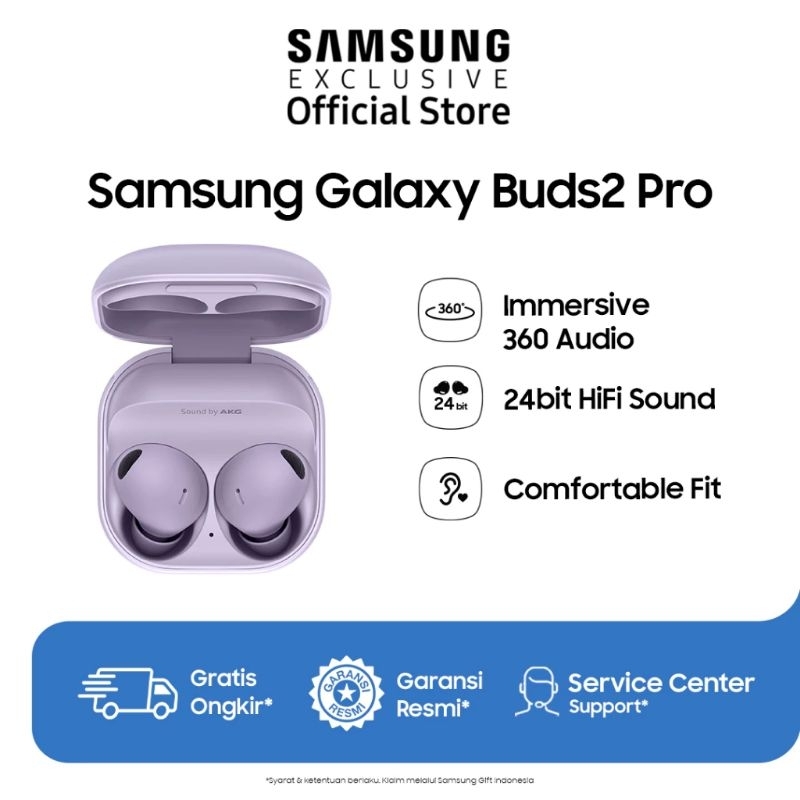 Galaxy Buds2 Pro Bora Purple Original Second buds live buds fe buds