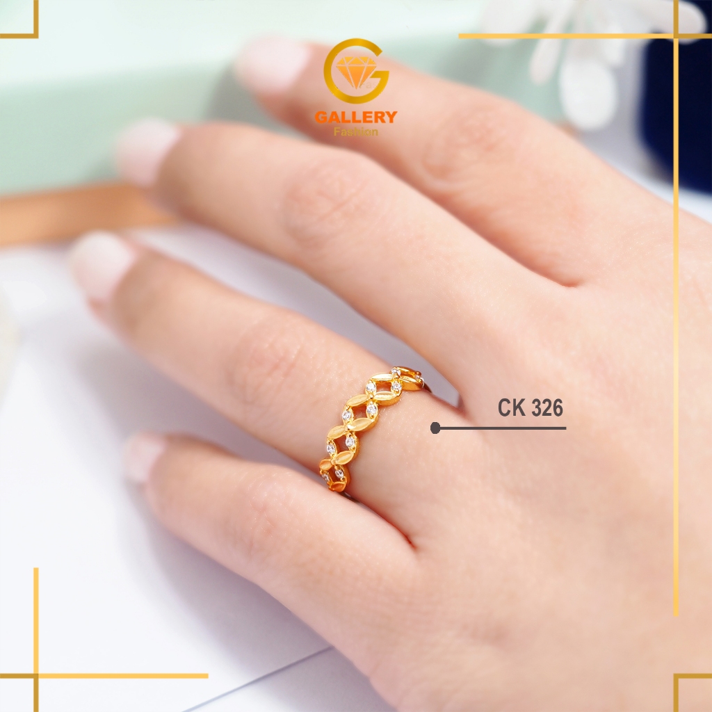 CINCIN EMAS ASLI KADAR 375 (8K) MODEL BATIK TRENDY KODE CK 325 CK 326 BISA DI JUAL LAGI