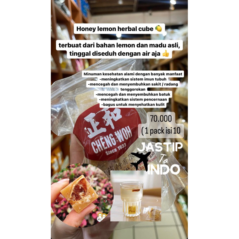 

Cheng Woh Honey Lemon Herbal Cube PO Penang