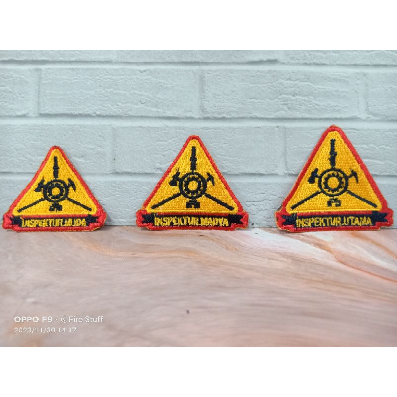 •Bukan Bordir Timbul• Bordir Inspektur Pemadam Kebakaran