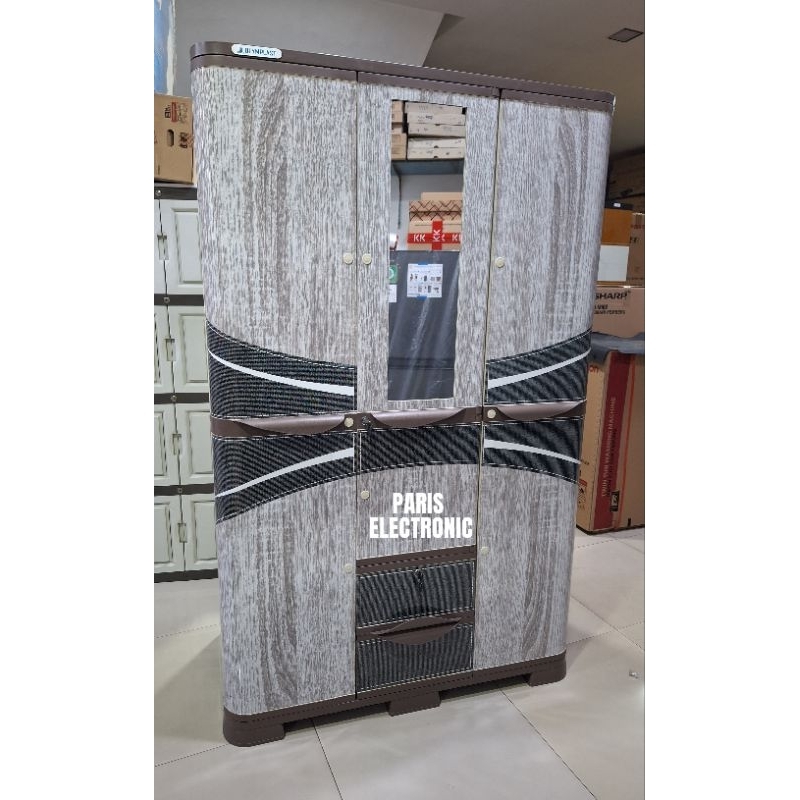 Olymplast scoc Lemari Pakaian plastik 3 pintu 2 pintu [Free ongkir Cilegon Merak Serang kota]