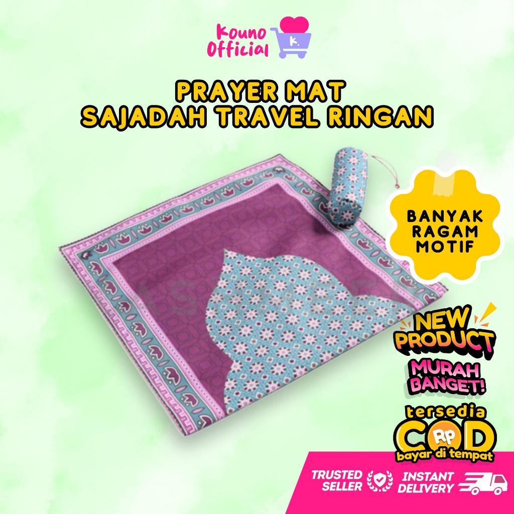 Sajadah Travel / Sejadah Traveling Jumbo / Souvenir Haji Umroh Bonus Pouch Traveling