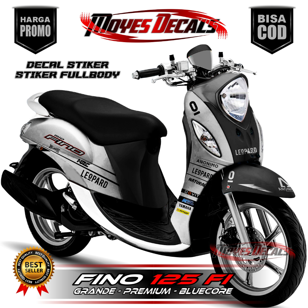 Decal Fino 125 Full Body - Decal Fino FI 125 Full Body Variasi - Striping Fino 125 Fullbody Leopard