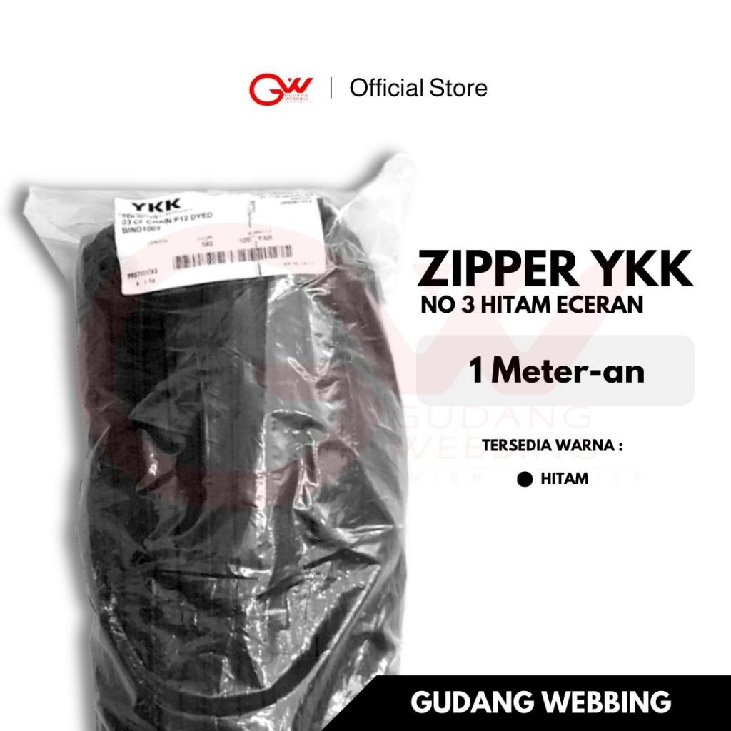 Risleting / Zipper No. 3 YKK - Meteran