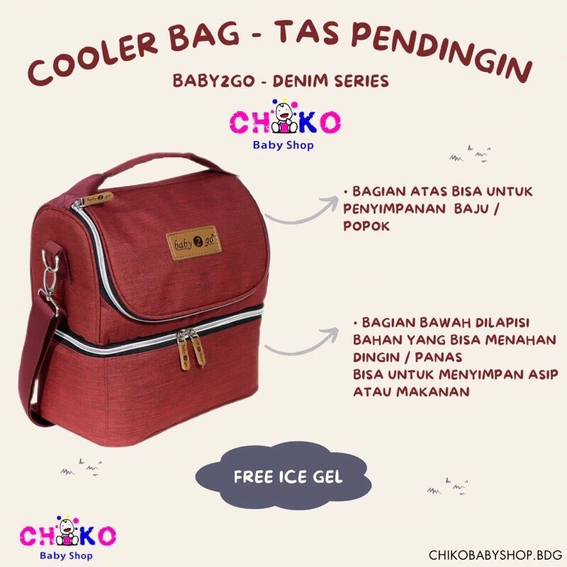 Cooler Bag Tas Pendingin ASI / Tas Penyimpanan ASI - Baby2go (CHIKO)