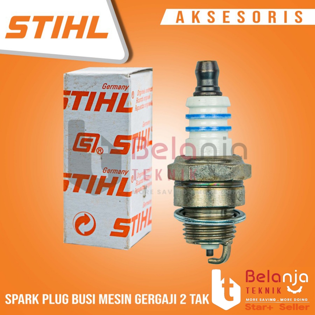 Stihl Busi 2 Tak Spark Plug Original Mesin Rumput Mesin Chainsaw Stihl 2 Tak Busi
